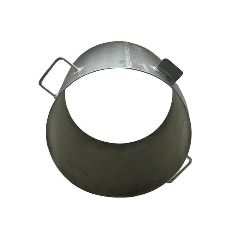 Adapter zasypowy DN 450 z otworem 300 mm i dwoma uchwytami