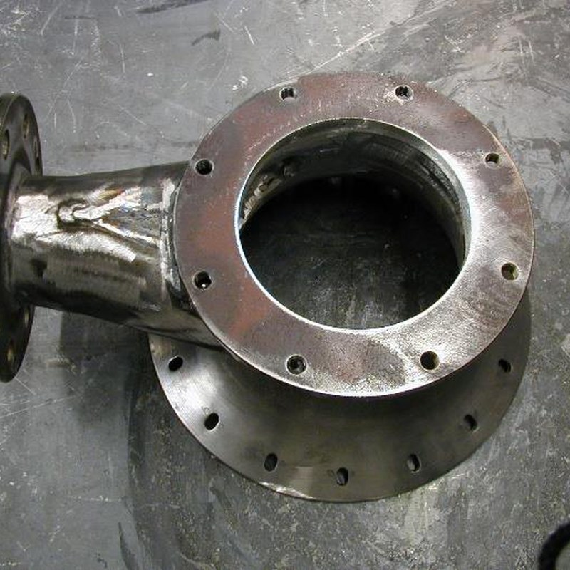 Garnek wysypowy aluminiowy pod zawór kulowy NW 80