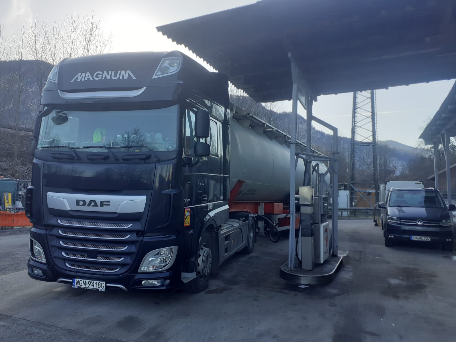 Silonaczepa DAF w transporcie materiałów sypkich